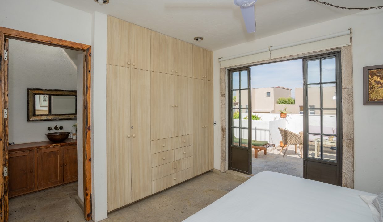 Recámara terraza-baño